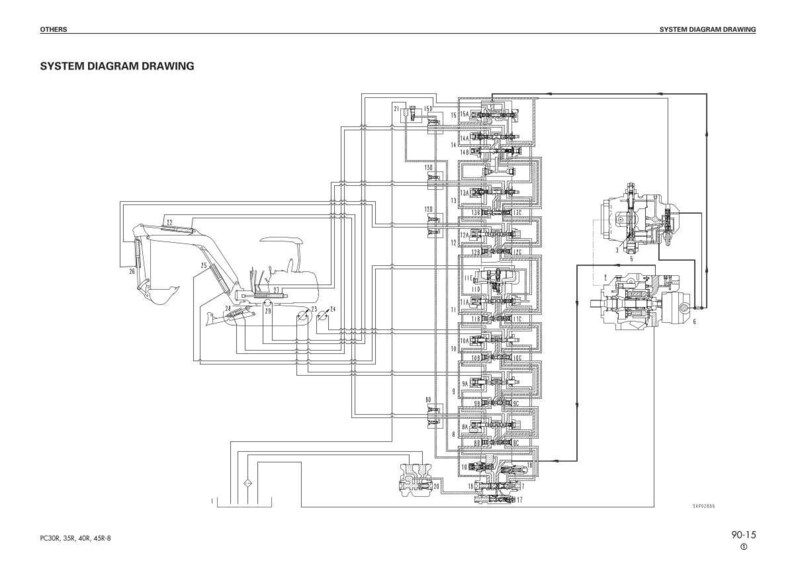 Komatsu PC30R-8 PC35R-8 PC40R-8 PC45R-8 Excavator Service Manual image 11