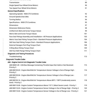 John Deere 9650 Cts skördetröska Diagnostikmanual PDF | Direktnedladdning bild 3