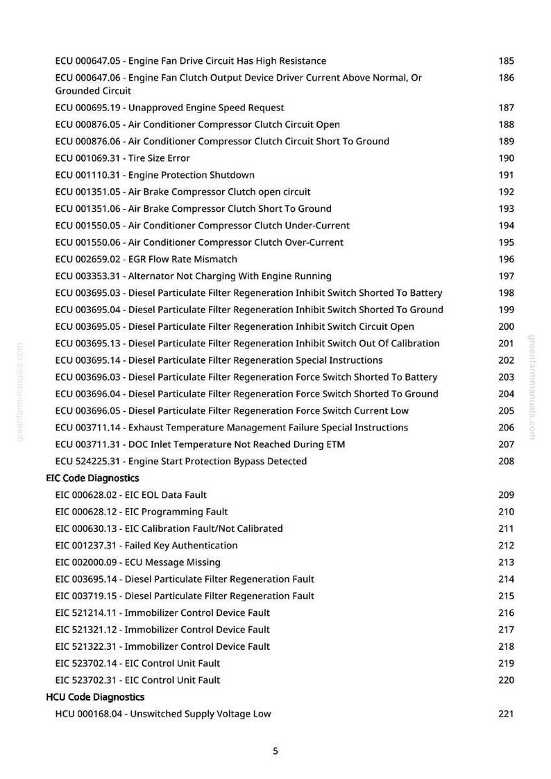 John Deere 5100 M, 5100 Ml, 5085 M, 5075 M, 5115 Ml, 5115 M, 5100Mh traktordiagnosmanual Pdf | Direktnedladdning bild 2