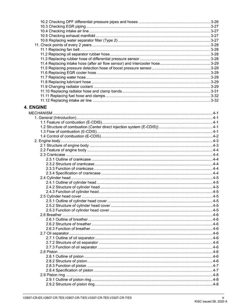 Kubota V2607 cr v3307 cr Engine Workshop Manual PDF | Service Repair | Instant Download image 7