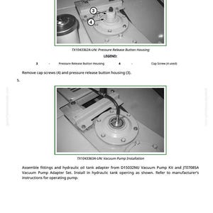 Op de afbeelding: Diagram van mechanische componenten, waaronder een drukknopbehuizing en een vacu&uuml;mpompinstallatie. De afbeelding bevat tekstlabels en instructies voor montage en onderhoud.
