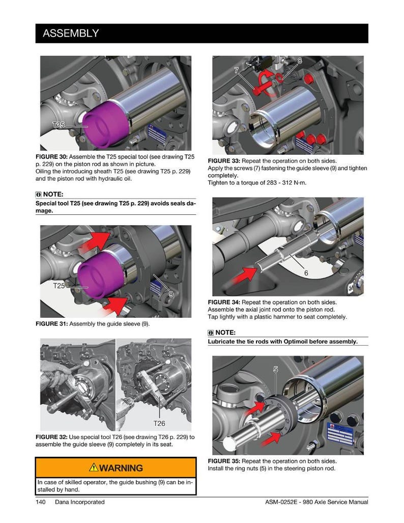 Dana 980 Steering axle Workshop Manual PDF | Service Repair | Instant Download image 7