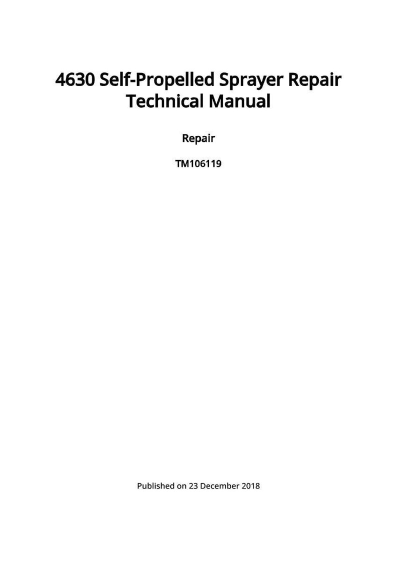 Może przedstawiać: Biała okładka instrukcji z czarnym tekstem. Tytuł brzmi "4630 Self-Propelled Sprayer Repair Technical Manual". Dodatkowy tekst zawiera "Repair" i "TM106119". Opublikowano 23 grudnia 2018 r.