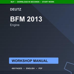 Werkplaatshandleiding motor Deutz Bfm 2013 pdf | Servicereparatie | Direct downloaden
