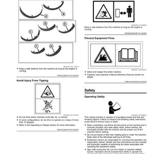 Manual de operación de la segadora John Deere Z335e Ztrak, Z355e Ztrak en formato PDF / Guía del propietario / Descarga instantánea imagen 9