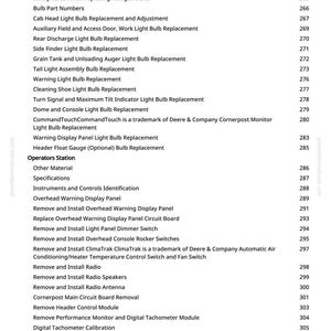 John Deere 9650 Cts skördetröska Teknisk manual PDF | Direkt nedladdning bild 7