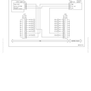 Peut inclure: Un sch&eacute;ma de circuit d'un capteur de pression PPC gauche oscillant. Le sch&eacute;ma comprend des &eacute;tiquettes pour les composants tels que le contr&ocirc;leur de pompe, le capteur de pression et la vanne de commande. Le sch&eacute;ma est &eacute;tiquet&eacute; avec le texte "40 D&eacute;pannage" et "Code de d&eacute;faillance [DHSBMA]"