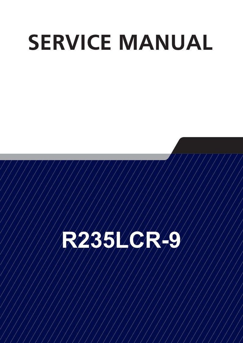 Manual de servicio de la excavadora de orugas HYUNDAI R235LCR-9 / PDF / Descarga instantánea imagen 1