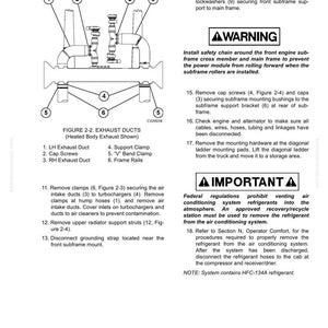 Pode incluir: Diagrama t&eacute;cnico de dutos de escape e componentes relacionados. A imagem apresenta uma ilustra&ccedil;&atilde;o detalhada do sistema de escape, incluindo dutos, bra&ccedil;adeiras e trilhos do chassi, com etiquetas numeradas para cada pe&ccedil;a.