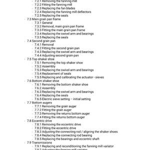 Massey ferguson 9380 9380Al delta auto level Combine Service Manual PDF | Workshop Repair | Instant Download image 6