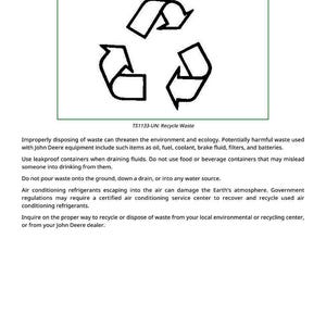 Op de afbeelding: Een document getiteld "Afval op de juiste manier verwijderen" met een recycling symbool in een groene kader. De tekst beschrijft de juiste afvalverwerking, inclusief recycling en milieubescherming.