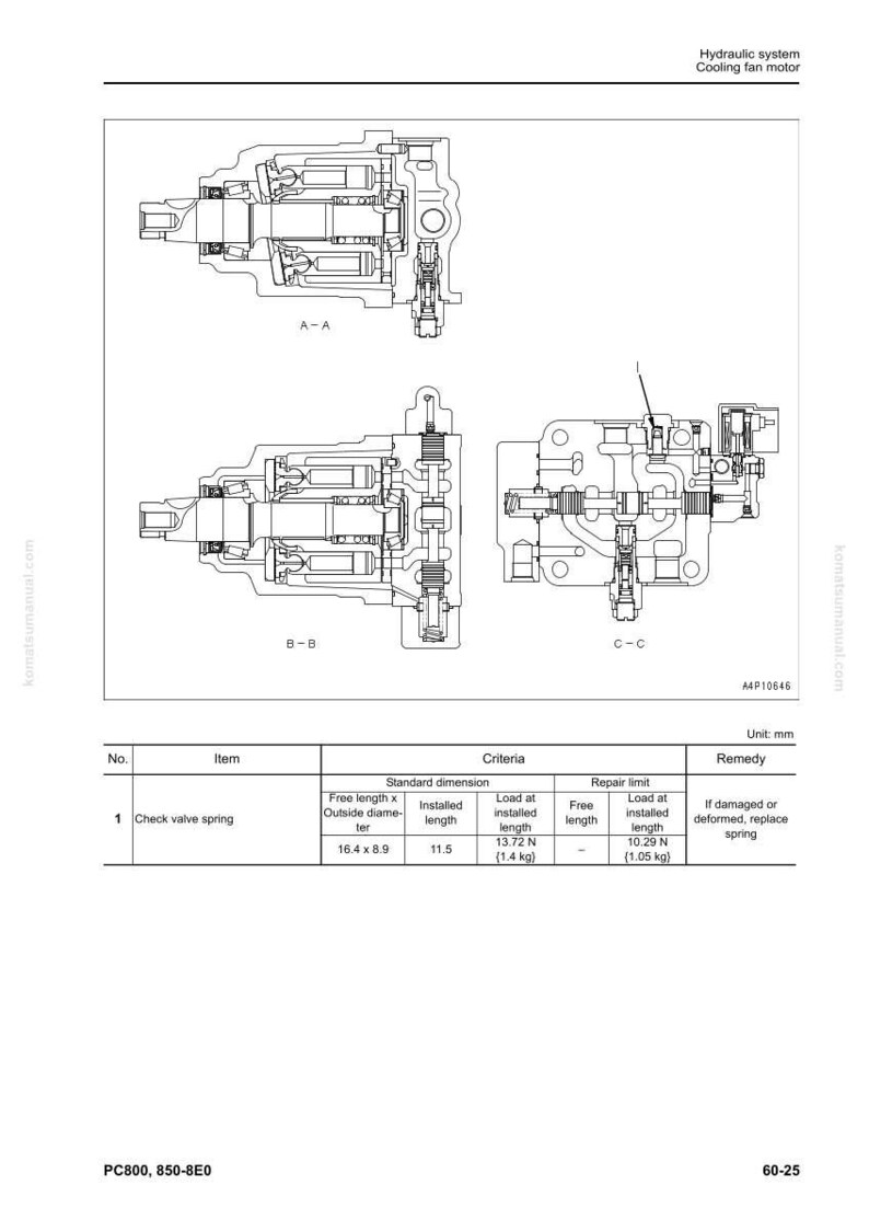Komatsu PC800 PC850 Hydraulisk grävmaskin Servicemanual PDF bild 10