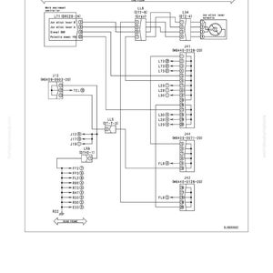 May include: A detailed circuit diagram for testing and adjusting, with labels and component references. The diagram includes elements like relays, levers, and controllers, with text such as "Failure Code" and "Related circuit diagram".