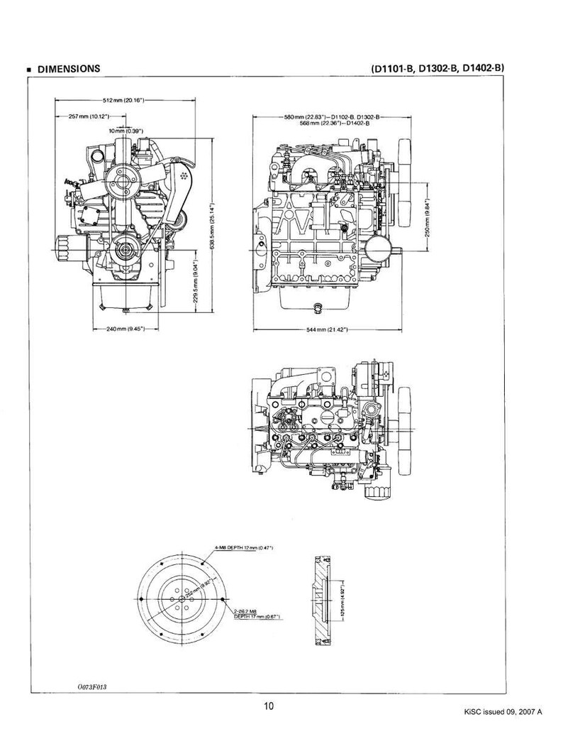 Kubota dieselmotor D1102-B, D1302-B, D1402-B, V1502-B, V1702-B, V1902-B Verkstadsmanual | Direkt PDF-nedladdning bild 10