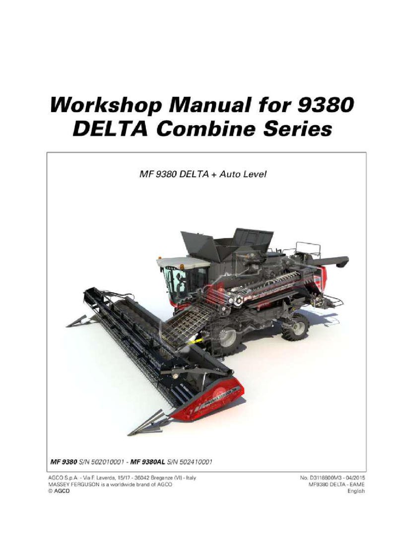 Manuel d'entretien de la moissonneuse-batteuse Massey ferguson 9380 9380Al delta automatique PDF | Atelier de réparation | Téléchargement instantané image 2