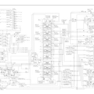 May include: A detailed hydraulic circuit diagram, featuring numerous interconnected components and lines. The diagram includes text labels and symbols, with the title "Hydraulic circuit diagram" and the serial number "1067 and up."