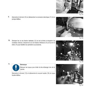 May include: A technical diagram with instructions for automotive repair. The image shows various steps, including removing parts and disconnecting electrical connections. Text includes "M&Eacute;THODE D'INTERVENTION" and numbered steps with accompanying illustrations. The diagram is in black and white.