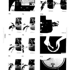 May include: Black and white technical diagram with multiple illustrations of mechanical components. Various parts are shown being assembled, with labels and part numbers visible. The diagram is from a Komatsu manual.