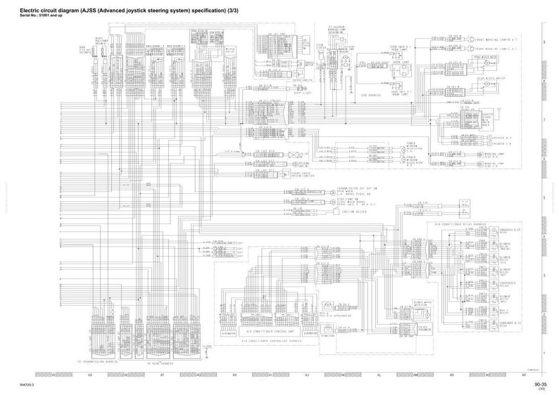 May include: A detailed electric circuit diagram for the AJSS (Advanced Joystick Steering System) specification. The diagram is a complex network of lines, symbols, and text, presented in black and white on a white background. The text at the top indicates it is page 3/3.