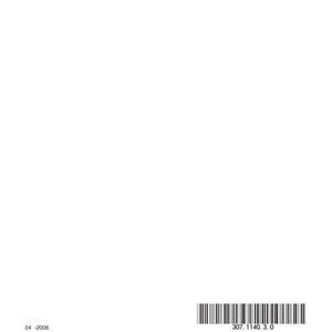 May include: White background with a barcode at the bottom right and the text "307.1140.3.0". The text "04 -2006" is at the bottom left.