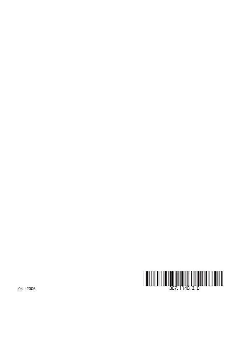 May include: White background with a barcode at the bottom right and the text "307.1140.3.0". The text "04 -2006" is at the bottom left.