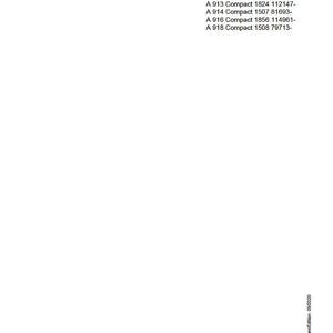 Liebherr A910 a918 kompakt hydraulisk grävmaskin Servicemanual PDF | Verkstadsreparation | Direktnedladdning bild 10