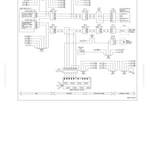May include: A technical circuit diagram for the VR1/P1F joystick differential sensor, featuring numerous components and labelled connections. The diagram shows the electrical layout with lines and codes for each part.