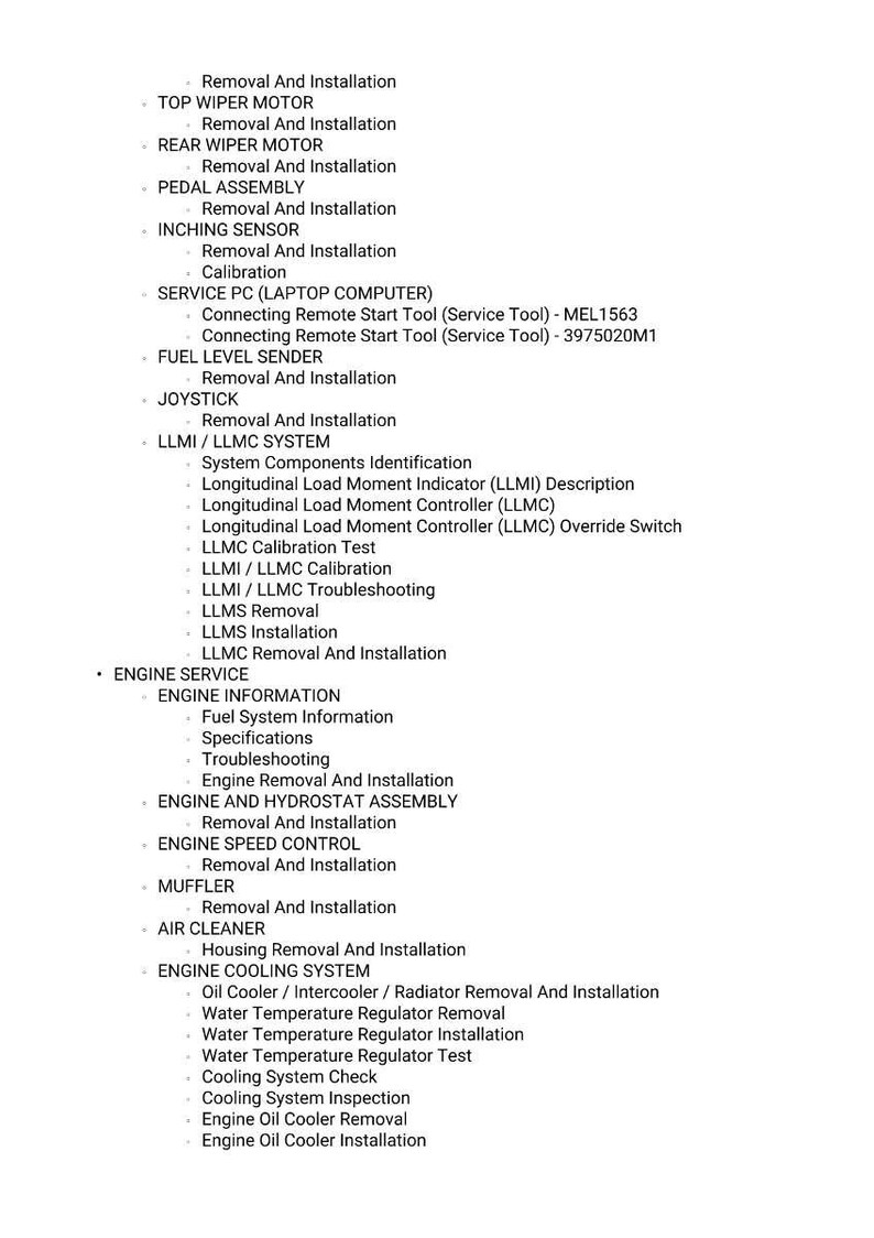 Massey Ferguson Mf9407s mf9407ts Teleskoplader Service Anleitung PDF | Werkstattreparatur | Sofort Download Bild 9