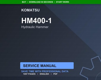 Komatsu HM400-1 Hydraulic Hammer Shop Manual Service Repair PDF