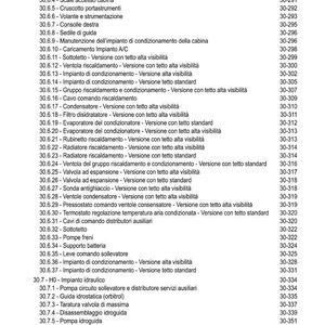 May include: A detailed index in black text, listing various automotive components and their corresponding page numbers. The list includes items like the engine compartment, cabin, and air conditioning system components.