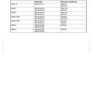 Op de afbeelding: Een pagina uit een handleiding getiteld "40 Probleemoplossing" met een tabel "Bedradingsdiagraminformatie". De tabel bevat schema- en referentielocatiegegevens. De pagina bevat ook de tekst "CEN40222-02" en het nummer "33".