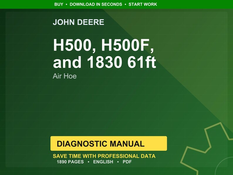 John Deere H560f, H550f, H540f, 1830, H550, H561, H541, 1835 Lufthackans Diagnostikmanual Pdf | Direkt Nedladdning bild 1