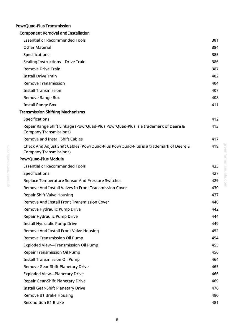 John Deere 7720, 7820, 7920 traktordiagnosmanual PDF | Direktnedladdning bild 10