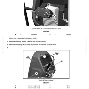 K&ouml;nnte beinhalten: Technische Zeichnung zur Demontage und Montage einer Verkleidung, mit beschrifteten Komponenten und Anweisungen. Enth&auml;lt Nahaufnahmen von Teilen, gekennzeichnet mit A, B, C und D, sowie Text. Eine detaillierte technische Illustration.