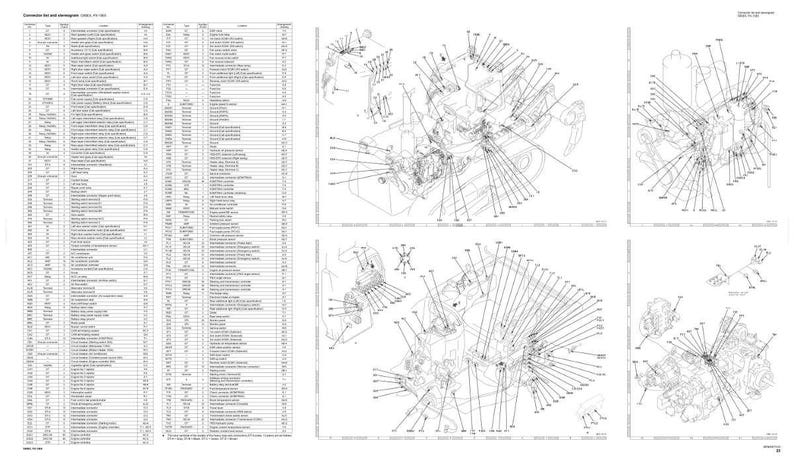 May include: A detailed technical diagram showing various mechanical components, with labelled parts and connecting lines. The image includes a parts list with numerous entries, all in black and white.
