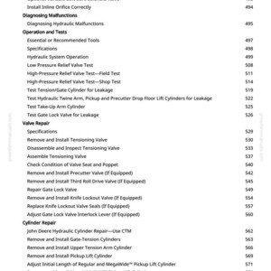 Teknisk manual för John Deere 450 M, 450 M förskärare och 550 M balpress i PDF-format | Direkt nedladdning bild 6