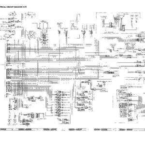 May include: A detailed black and white electrical circuit diagram, labeled "ELECTRICAL CIRCUIT DIAGRAM (G/7)". The diagram features numerous lines, symbols, and text annotations, representing the complex wiring of an electrical system.