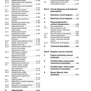 Weidemann 1250 Cx35 Wheel loader Repair Manual PDF | Service Workshop | Instant Download image 10
