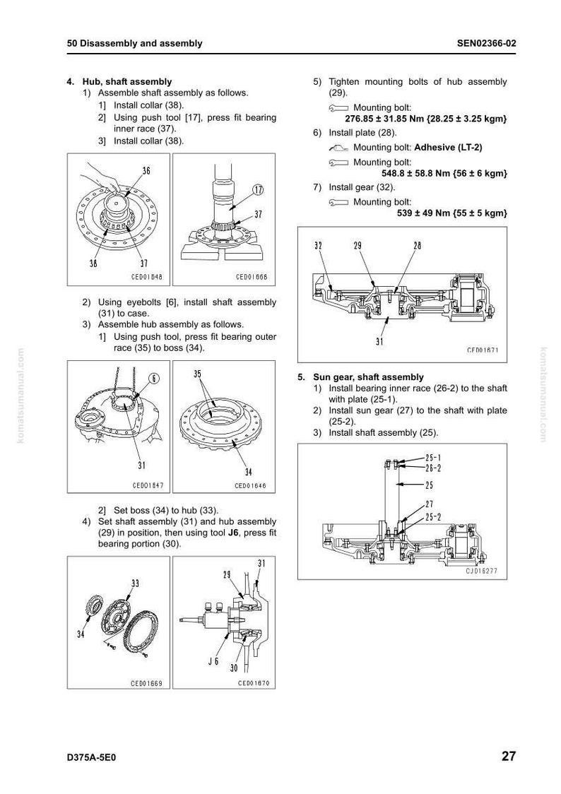 Pu&ograve; includere: Diagramma tecnico di un gruppo mozzo e albero con istruzioni dettagliate e parti etichettate. Include illustrazioni e misurazioni in Newton-metri.