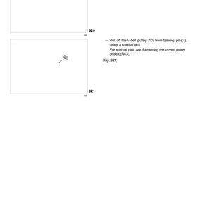Puede incluir: Diagrama t&eacute;cnico de CLAAS para el accionamiento del picador de paja. Muestra instrucciones para quitar una polea trapezoidal, incluyendo desenroscar un perno hexagonal. El diagrama incluye componentes numerados e instrucciones de texto.