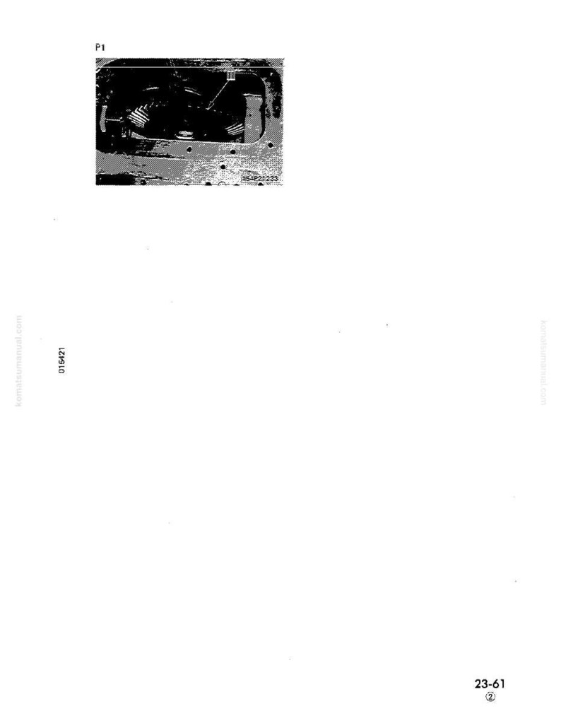 May include: A black and white technical diagram of a mechanical component, possibly part of a larger machine. The image shows gears and other internal parts. The text "P1" is visible in the upper left corner.