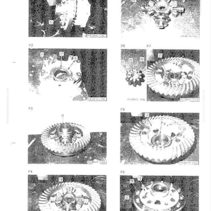 May include: A technical diagram of various mechanical components, including gears and other machine parts. The image is a black and white illustration with labels and numbers identifying different elements. The text "GD510, 520 SERIES" is visible.