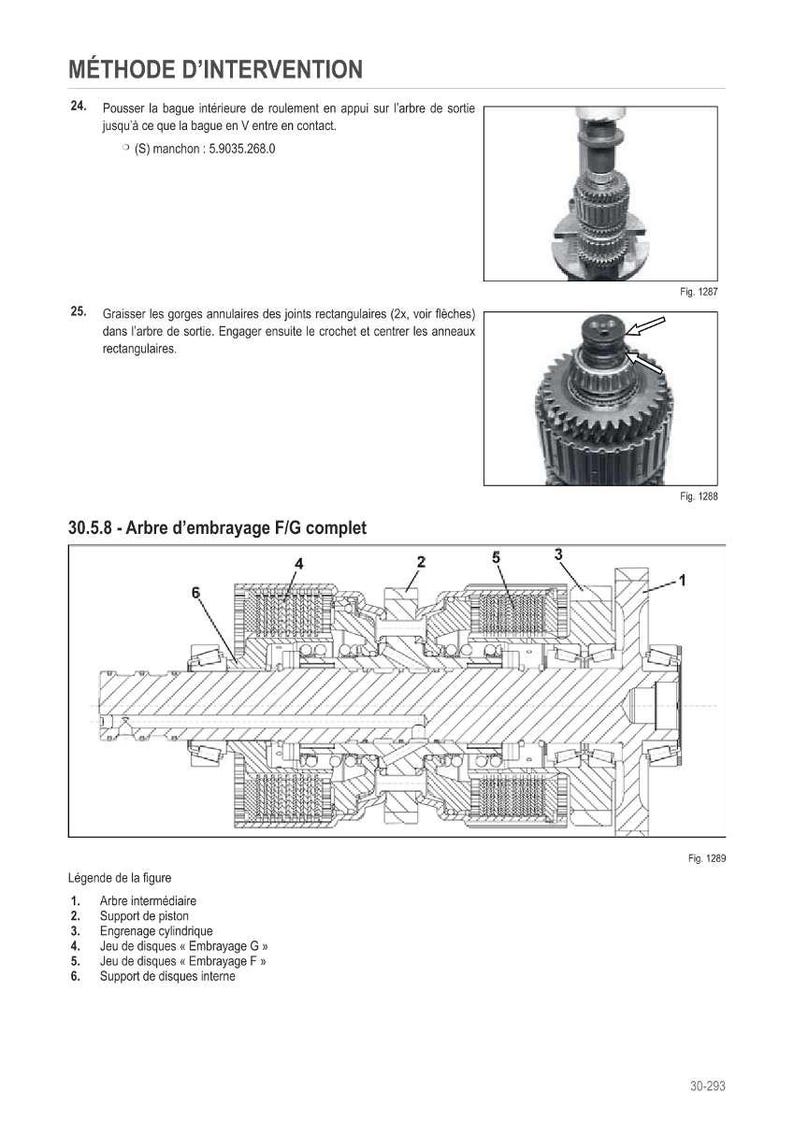 May include: Technical diagram with French text, illustrating mechanical components. Features close-up images of gears and a detailed cross-section of an assembly. The diagram is labelled with numbered parts and descriptions.
