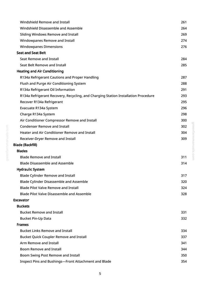 John Deere 30 P grävmaskin reparationsmanual PDF | Serviceverkstad | Direkt nedladdning bild 6