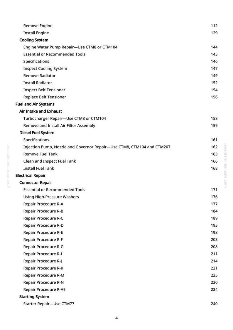 Teknisk manual för John Deere 6700 självgående spruta i PDF-format | Direkt nedladdning bild 5