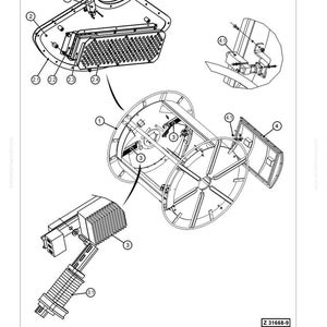 May include: Technical diagram showing the location of dryer and heater units within a drum body. The diagram is in black and white and includes labels and arrows pointing to various components. The image is a schematic drawing.