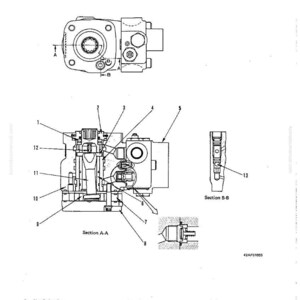 May include: Technical diagram of a steering valve, featuring multiple views and cross-sections. Labeled components include needle bearing, cover, stator, and rotor. The diagram includes the text "STEERING VALVE" and a component list.