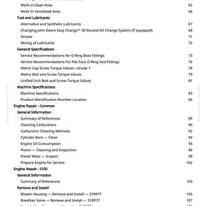 John Deere S100, S110, S120, S130, S140, S160, S170, S180 Lawn Tractor Technical Manual Pdf | Instant Download image 4