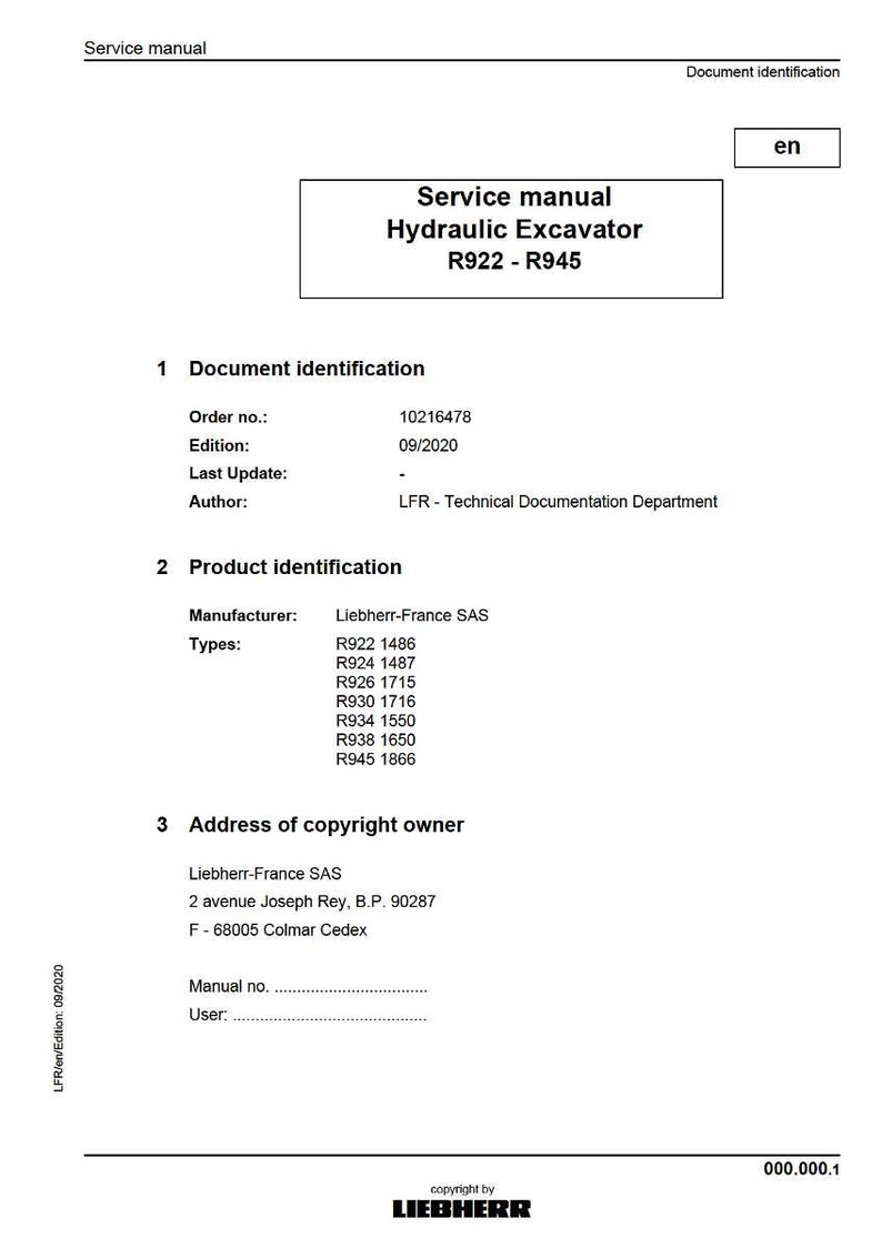 Liebherr R922 r924 r926 r930 r934 r938 r945 Hydraulic excavator Service Manual PDF | Workshop Repair | Instant Download image 2