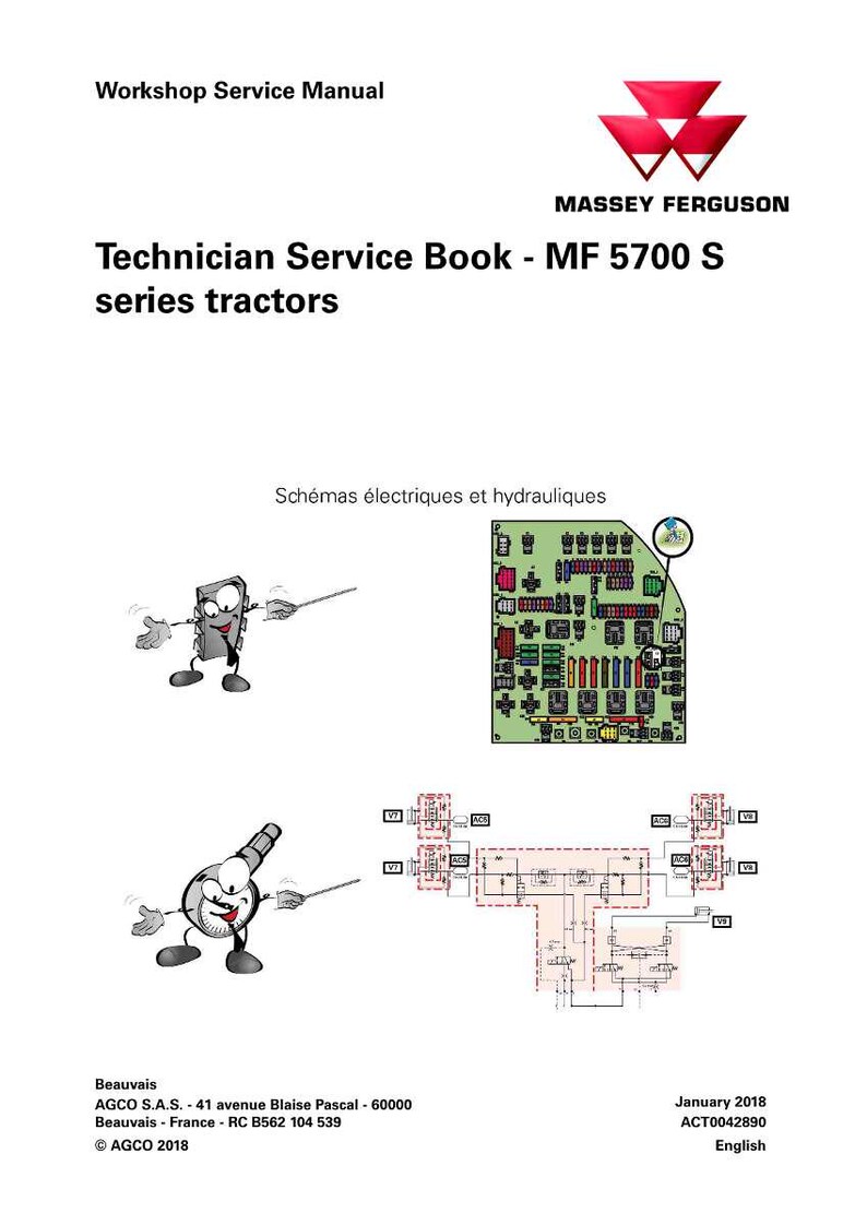 Massey ferguson 5700 Series Tractor Service Manual PDF | Workshop Repair | Instant Download image 2